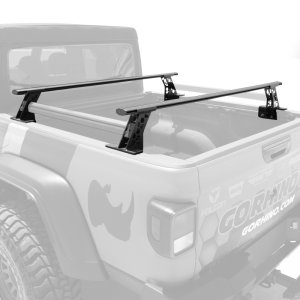 Ford F-150 Truck Bed Rack Cross Bar Set - Go Rhino - XRS - Textured Black - `15-`22